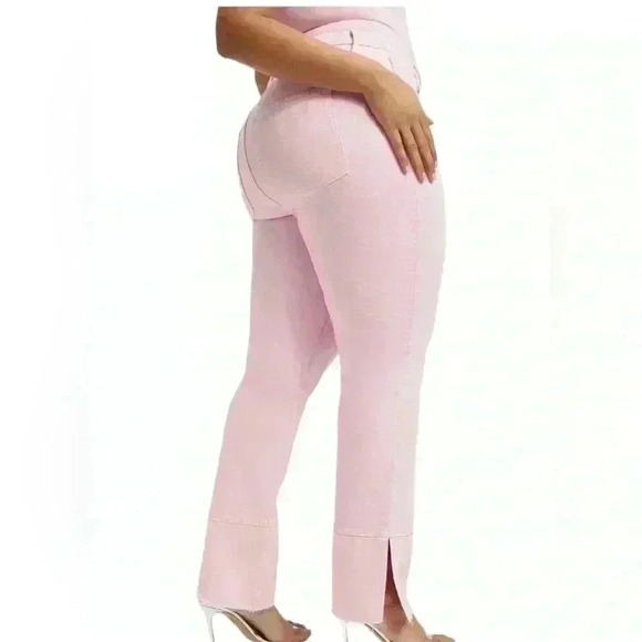 Good American Good Boy Straight Jeans In MineralRoseQuar Pink Size 6/28 - Picture 6 of 13